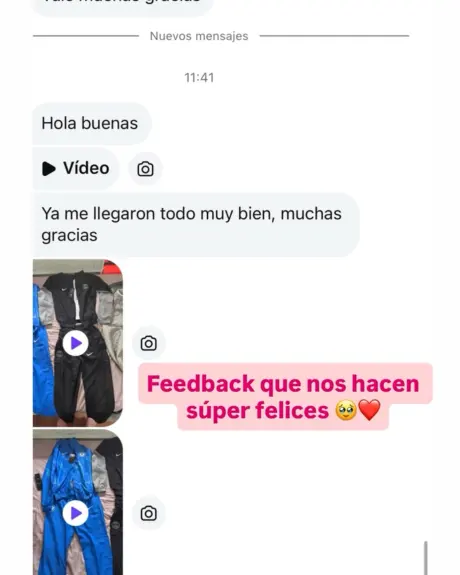 Mensaje de un cliente