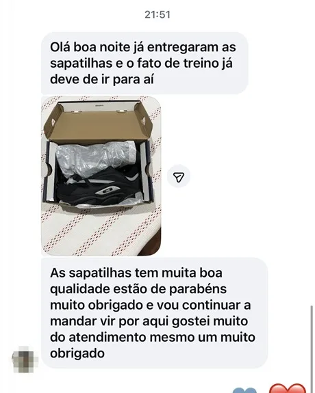 Mensaje de un cliente