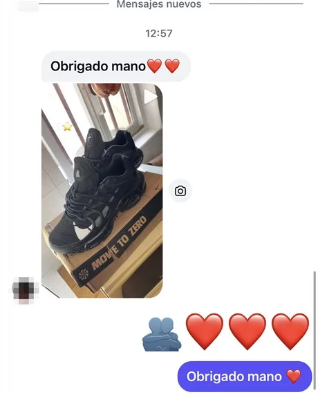 Mensaje de un cliente