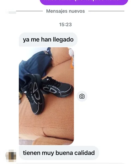 Mensaje de un cliente