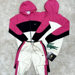 CHÁNDAL LACOSTE COCODRILO BEIS/FUCSIA