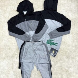 CHÁNDAL LACOSTE COCODRILO GRIS/NEGRO