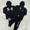 CHÁNDAL UNDER ARMOUR NEGRO LOGO ESPALDA
