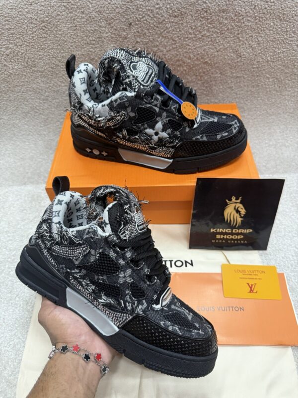 Zapatillas Louis Vuitton Skate negro y gris